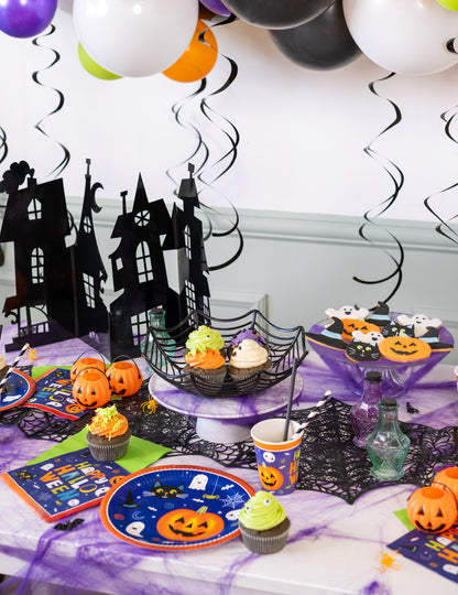 Pavučinový salátový salát 27 cm Halloween