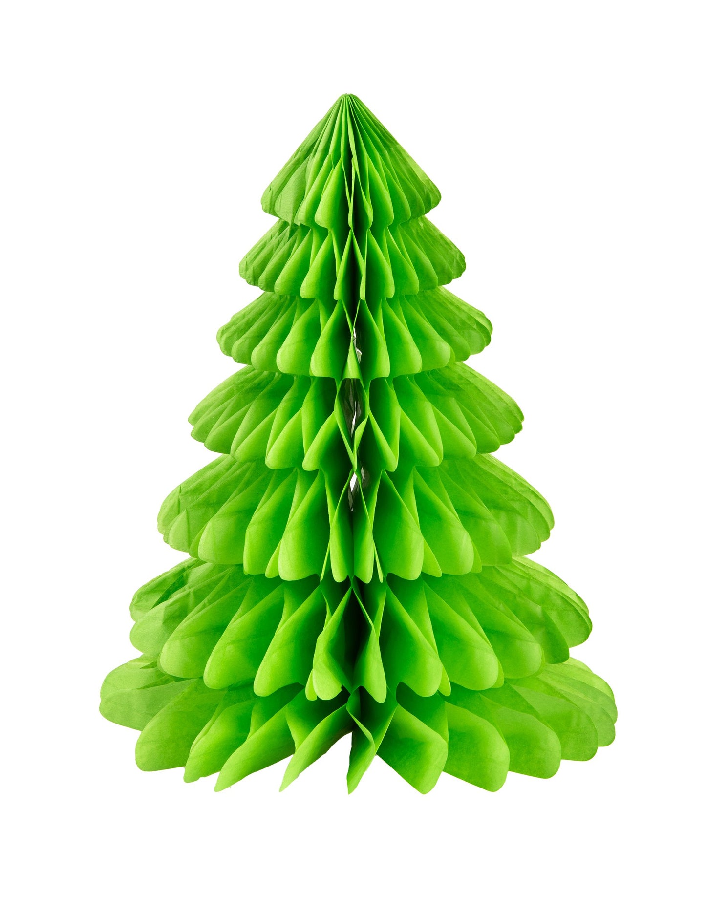 Sapin de Noël en papier pour décoration de fête vert
