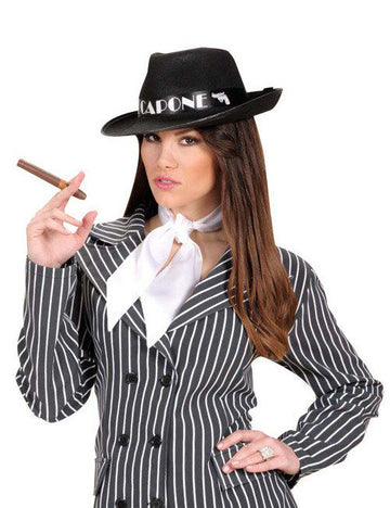 Bílý saténový šátek s mašlí