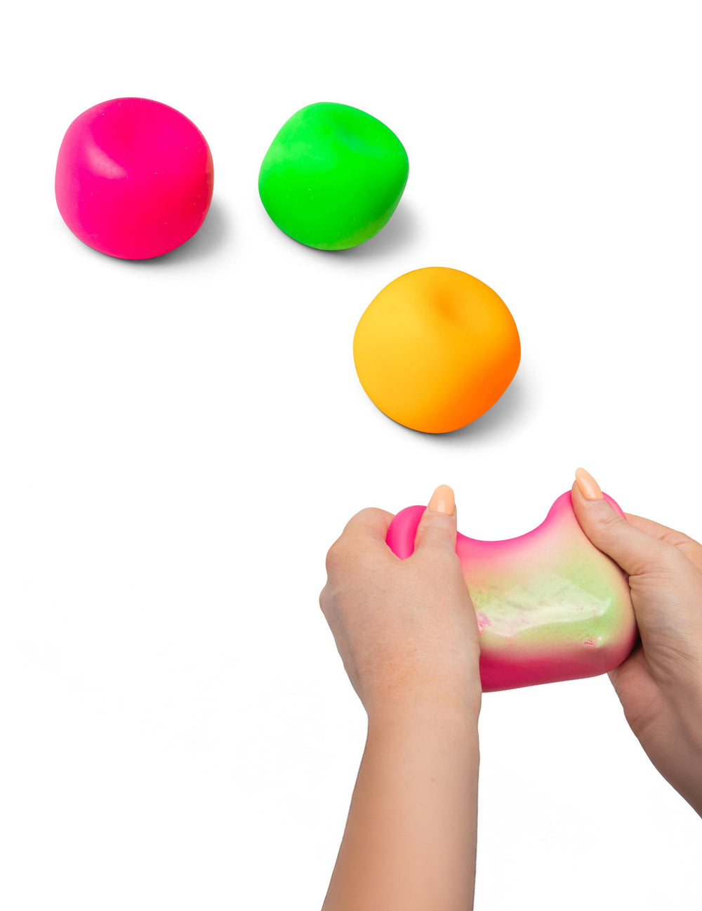 Boule anti stress Scrunchems étirable multicolore