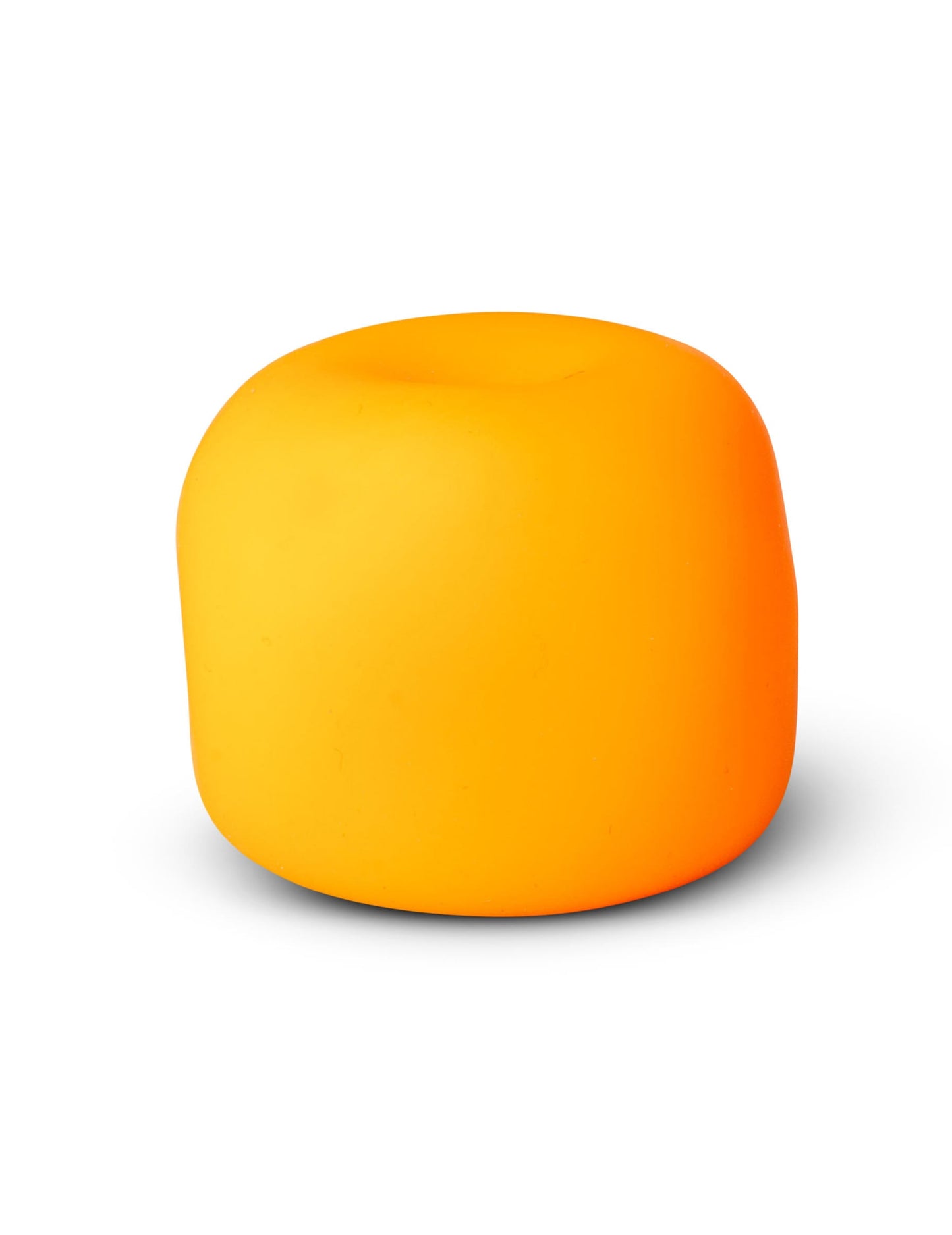 Vue de la version orange de la Boule anti stress Scrunchems étirable