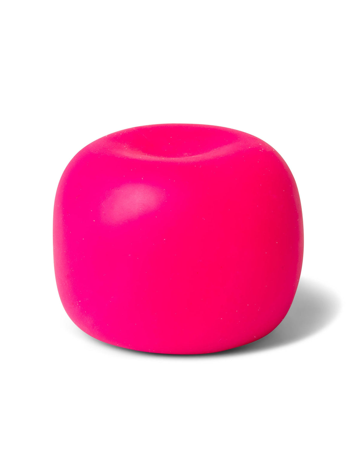 Vue de la version rose de la Boule anti stress Scrunchems étirable