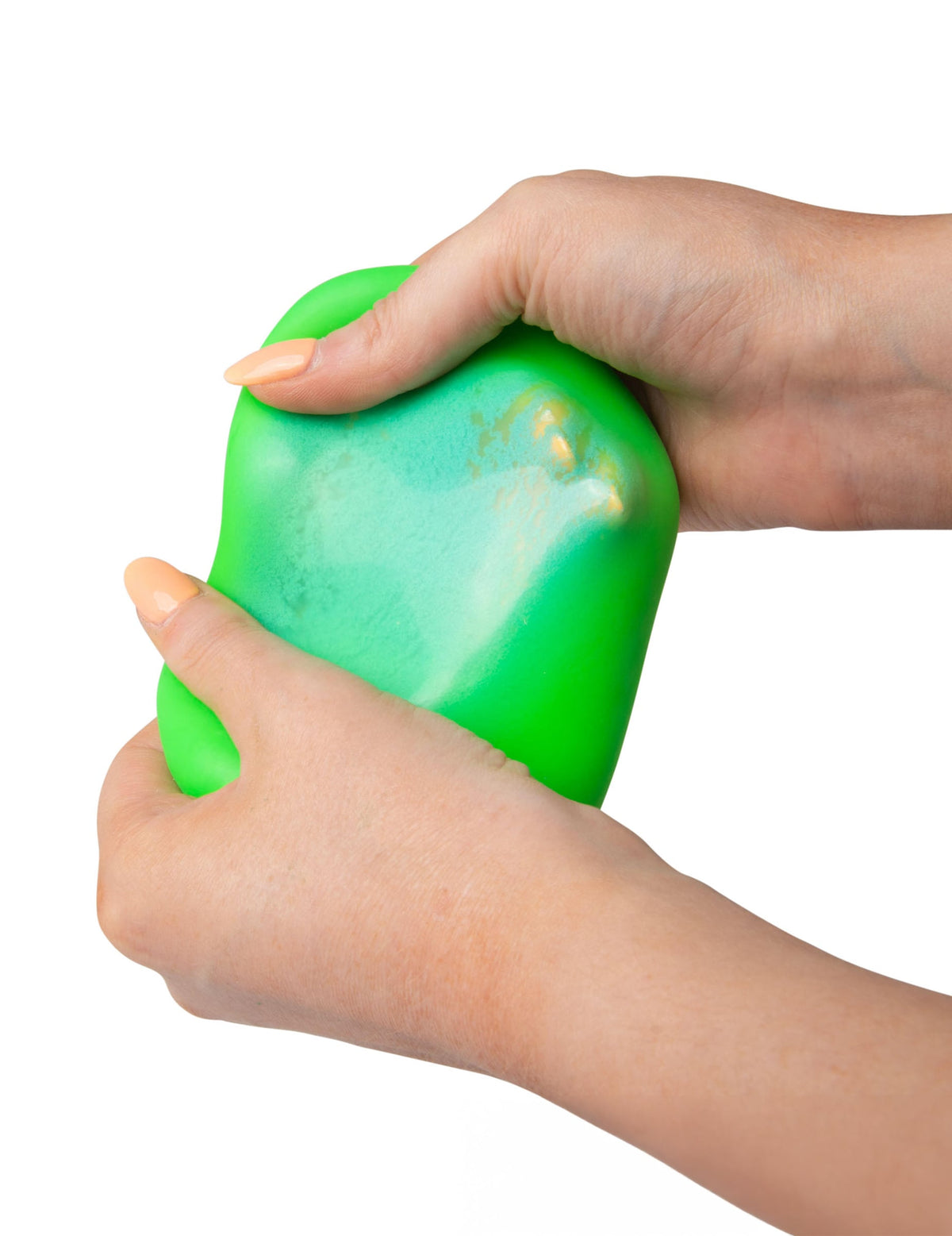 Détail de l'étirement de la Boule anti stress Scrunchems étirable