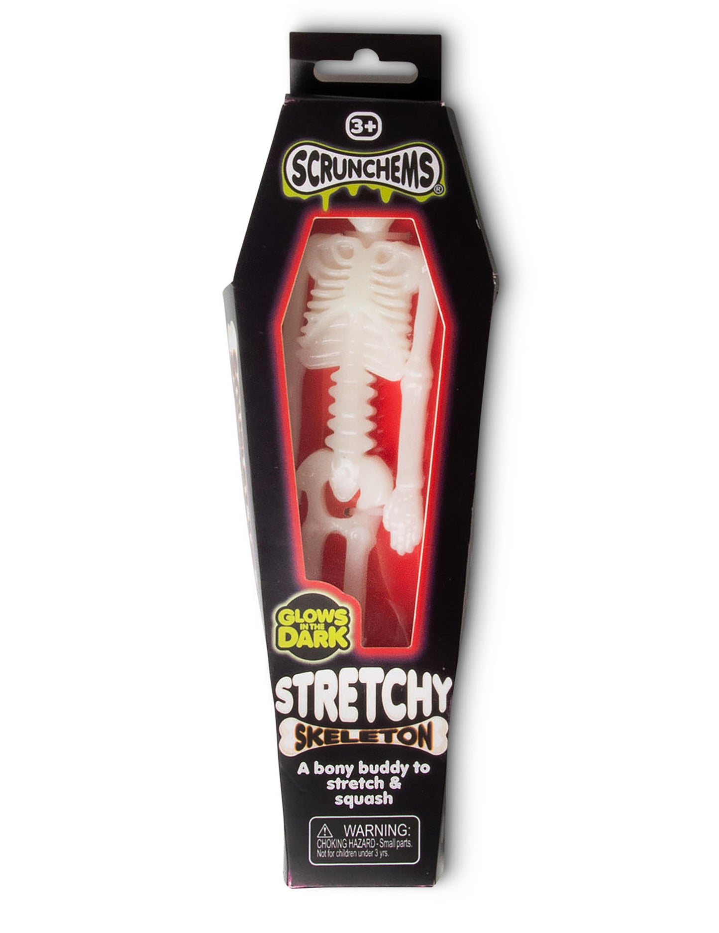 Scrunchems svítící ve tmě strečová kostra hračka