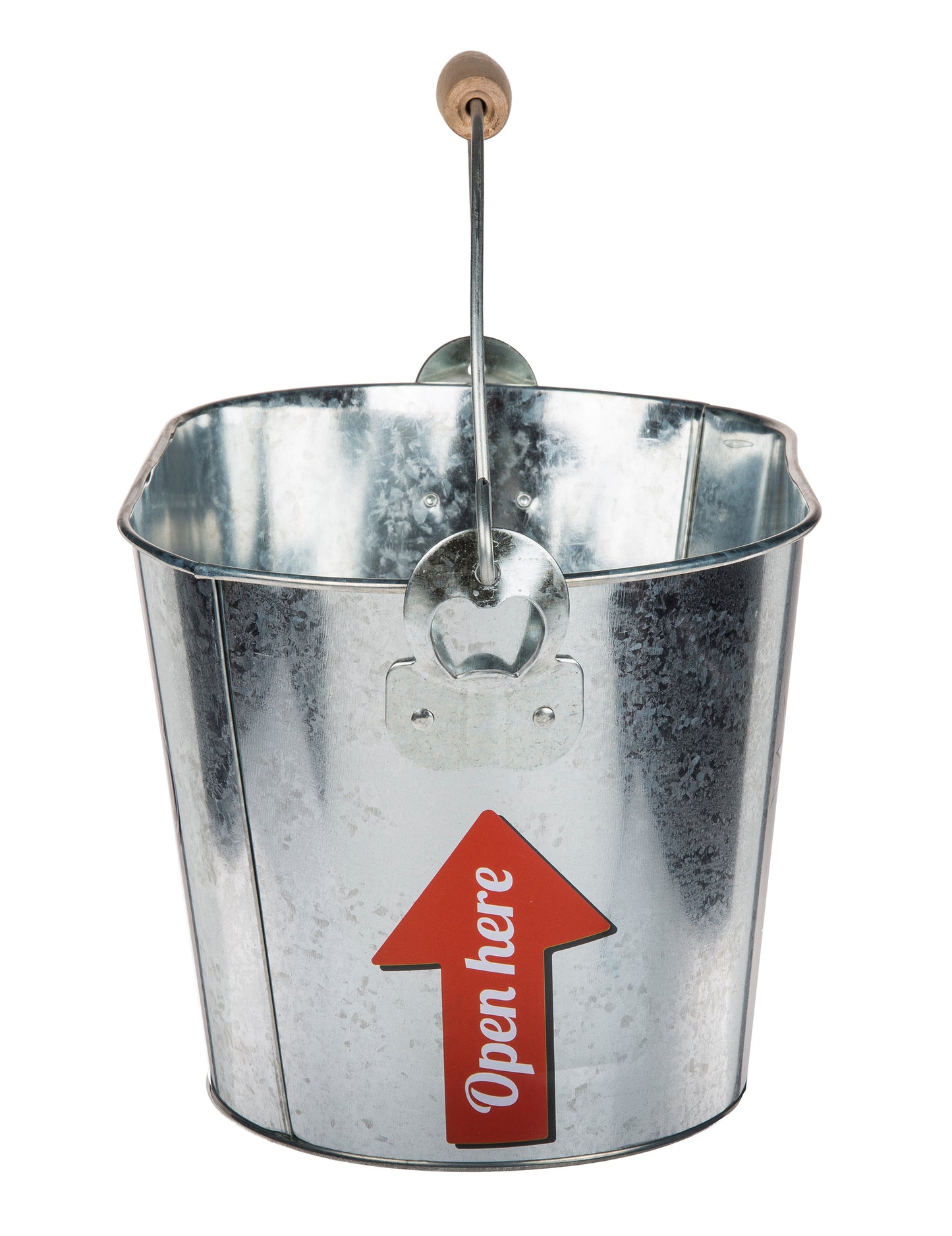 Kovový kbelík na studené pivo