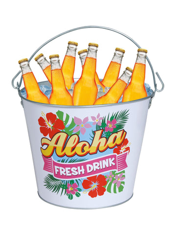 Seau à boissons Aloha Hawaï 19 x 23 cm