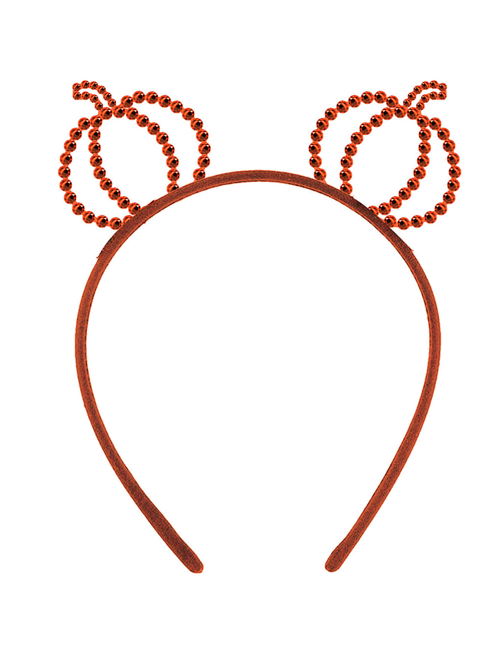 Vue de face du serre-tête citrouilles à strass