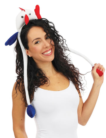 Hahn-Stirnband mit beweglichen Flügeln für Erwachsene