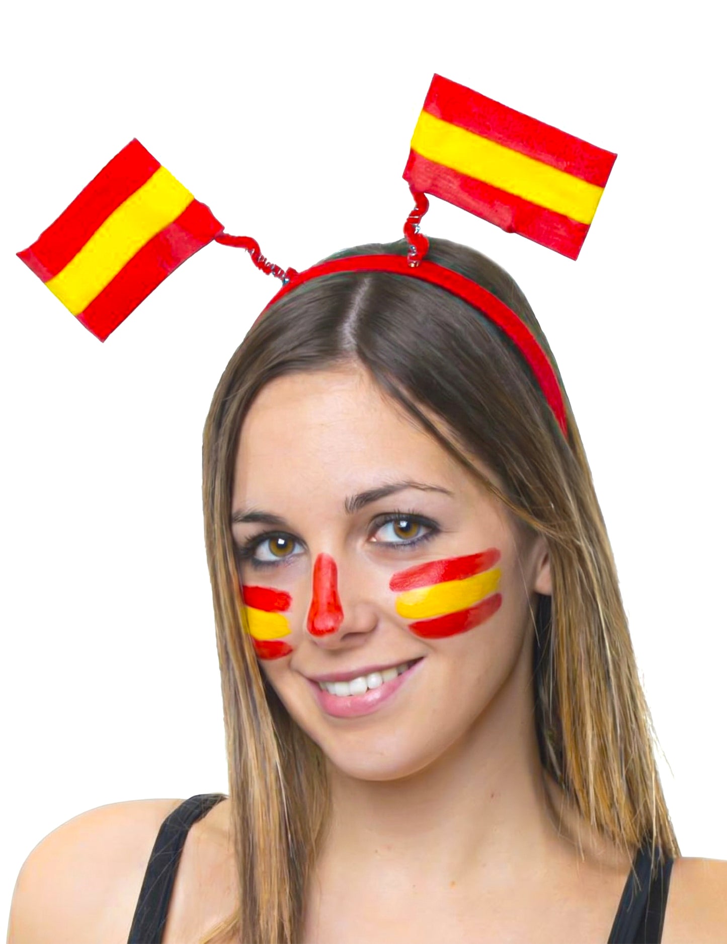 Čelenka s vlajkami Španělska pro dospělé
