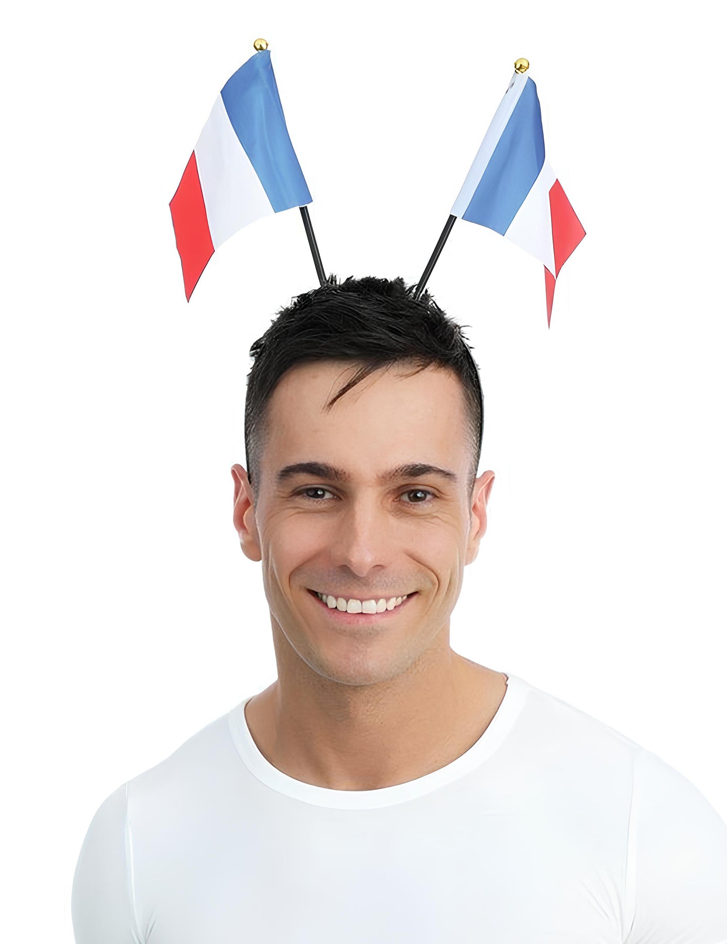 Čelenka s francouzskými vlajkami pro dospělé 