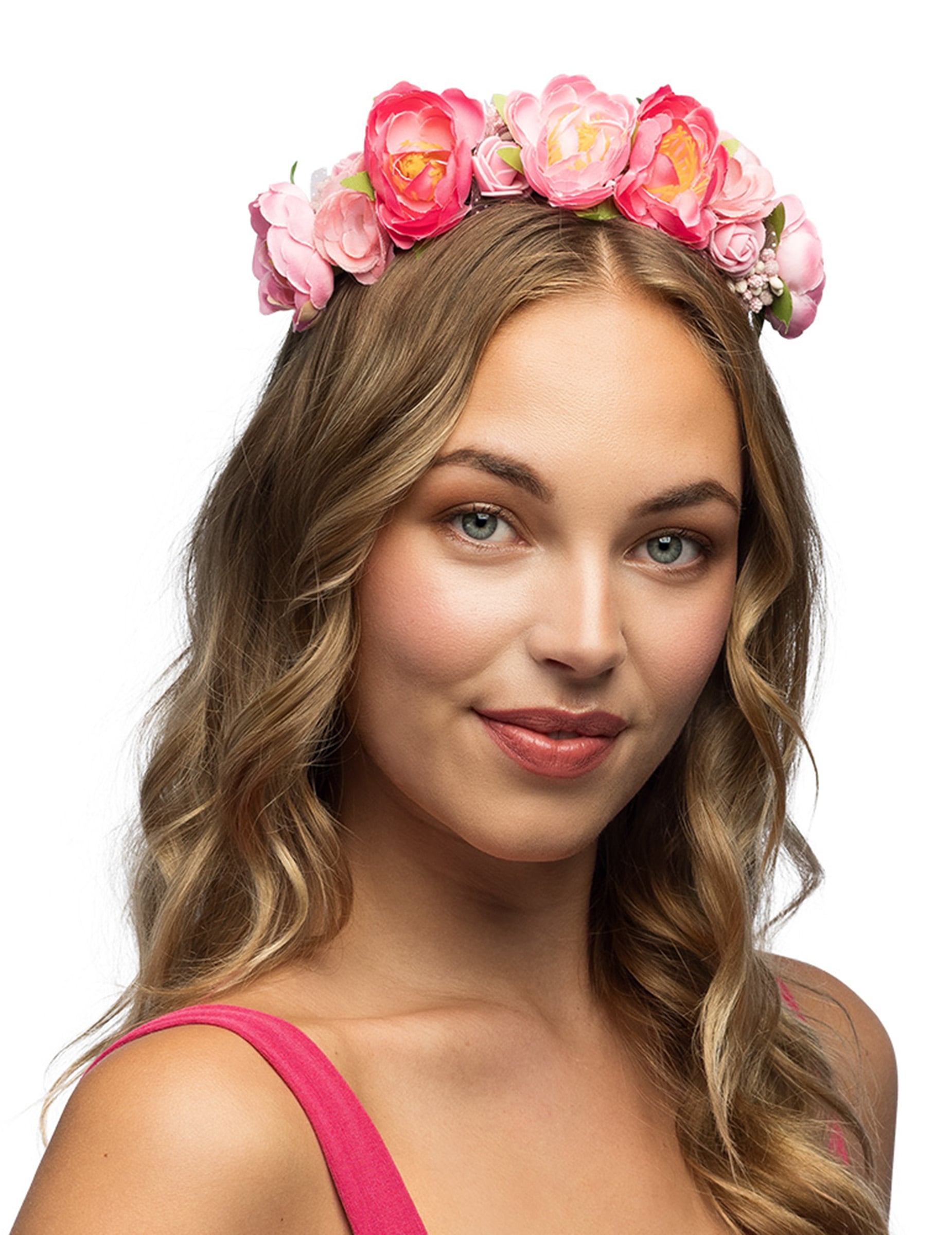 Serre-tête fleurs du lotus pour adulte rose