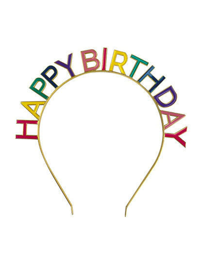 Vícebarevná čelenka k narozeninám pro dospělé