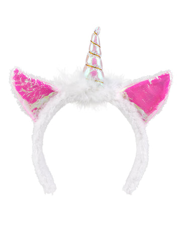 Dámská duhová čelenka s jednorožcem