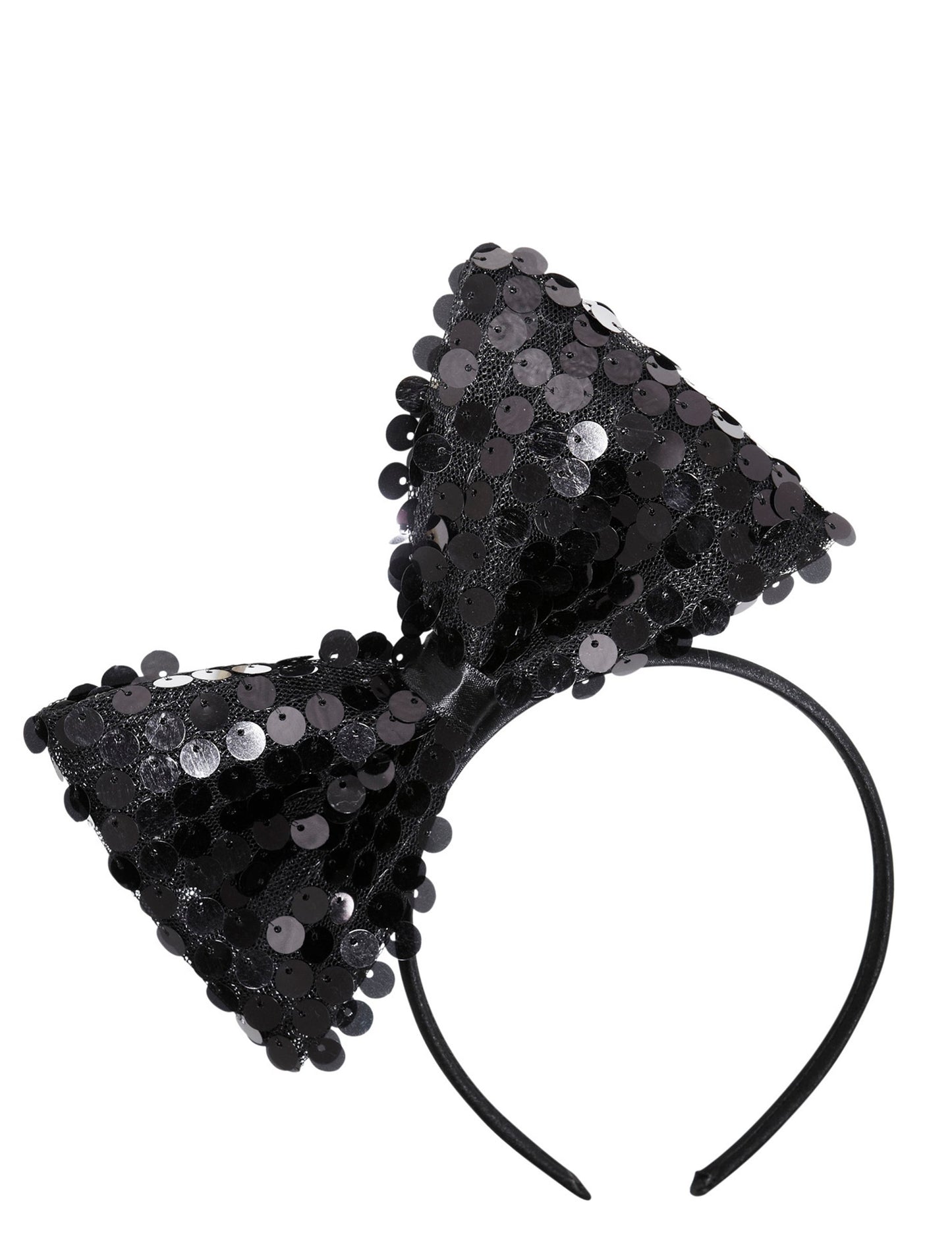 Čelenka pro dospělé s černou flitrovou mašlí