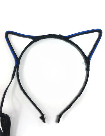 Čelenka pro dospělé s neonovými kočičími ušima