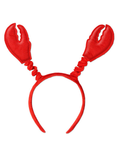 Serre-tête pinces de crabe pour adulte rouge