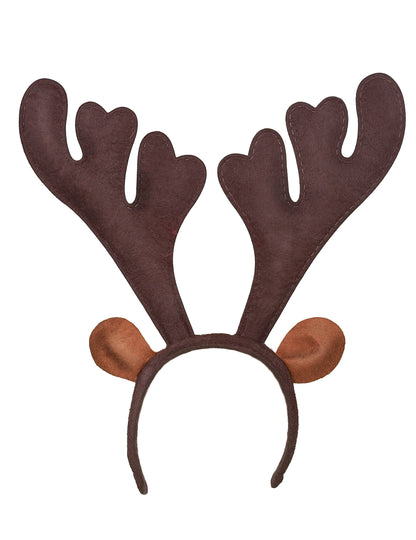 Realistická vánoční čelenka se sobíkem