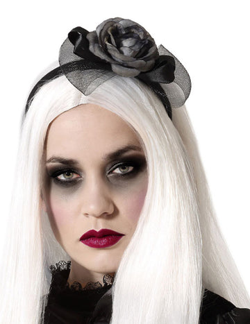 Dámská šedorůžová čelenka