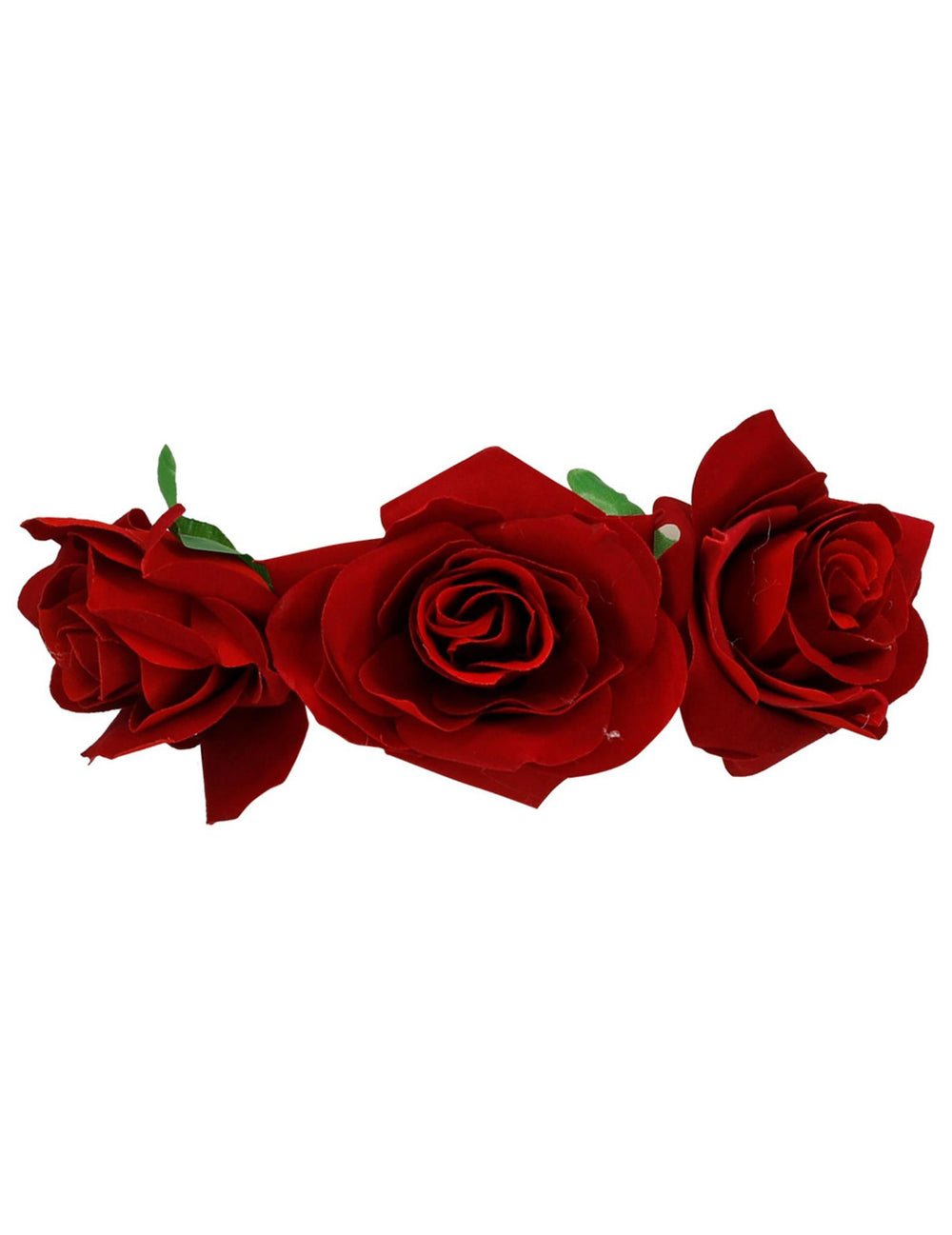 Gros plan sur les fleurs du serre-tête roses rouges