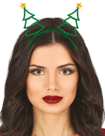 Čelenka pro dospělé s vánočním stromečkem a kamínky