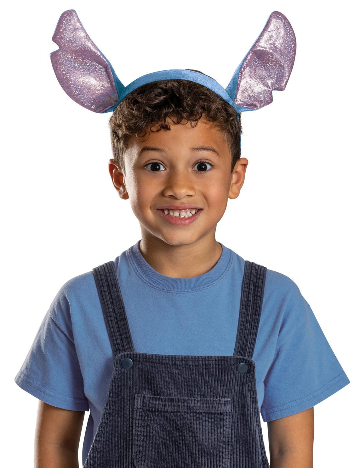 Serre-tête Stitch pour enfant bleu et violet pailleté