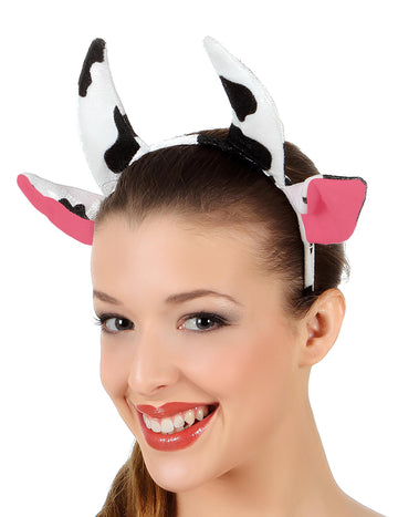 Kopfschmuck mit Kuhhörnern für Damen