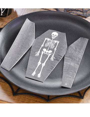 Papírové ubrousky na rakev, sada 16 kusů halloweenů