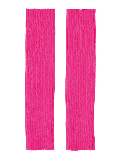 Jambières rose fluo du set accessoires années 80 pour adulte