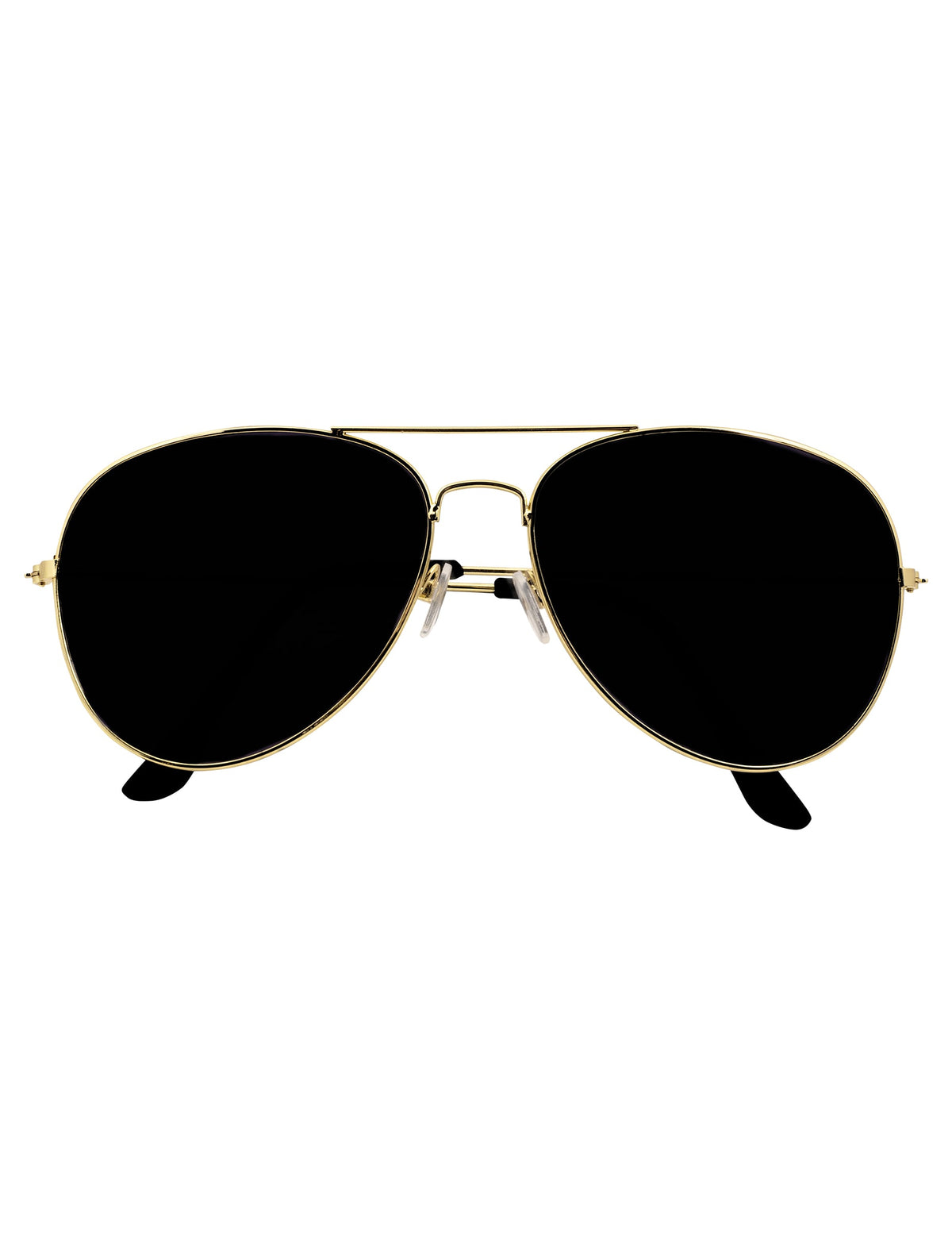 Lunettes de soleil type aviateur du set accessoires capitaine pour adulte