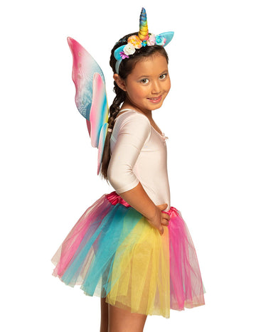 Sada vícebarevných doplňků s jednorožcem pro dívky