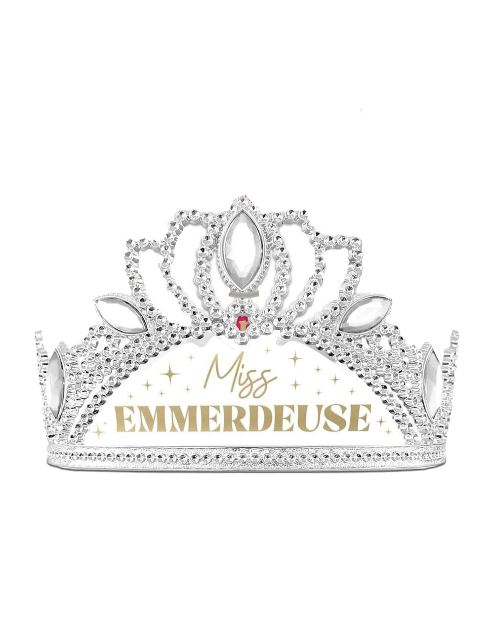 Detail diadému setu doplňky miss emmerdeuse šála a diadém