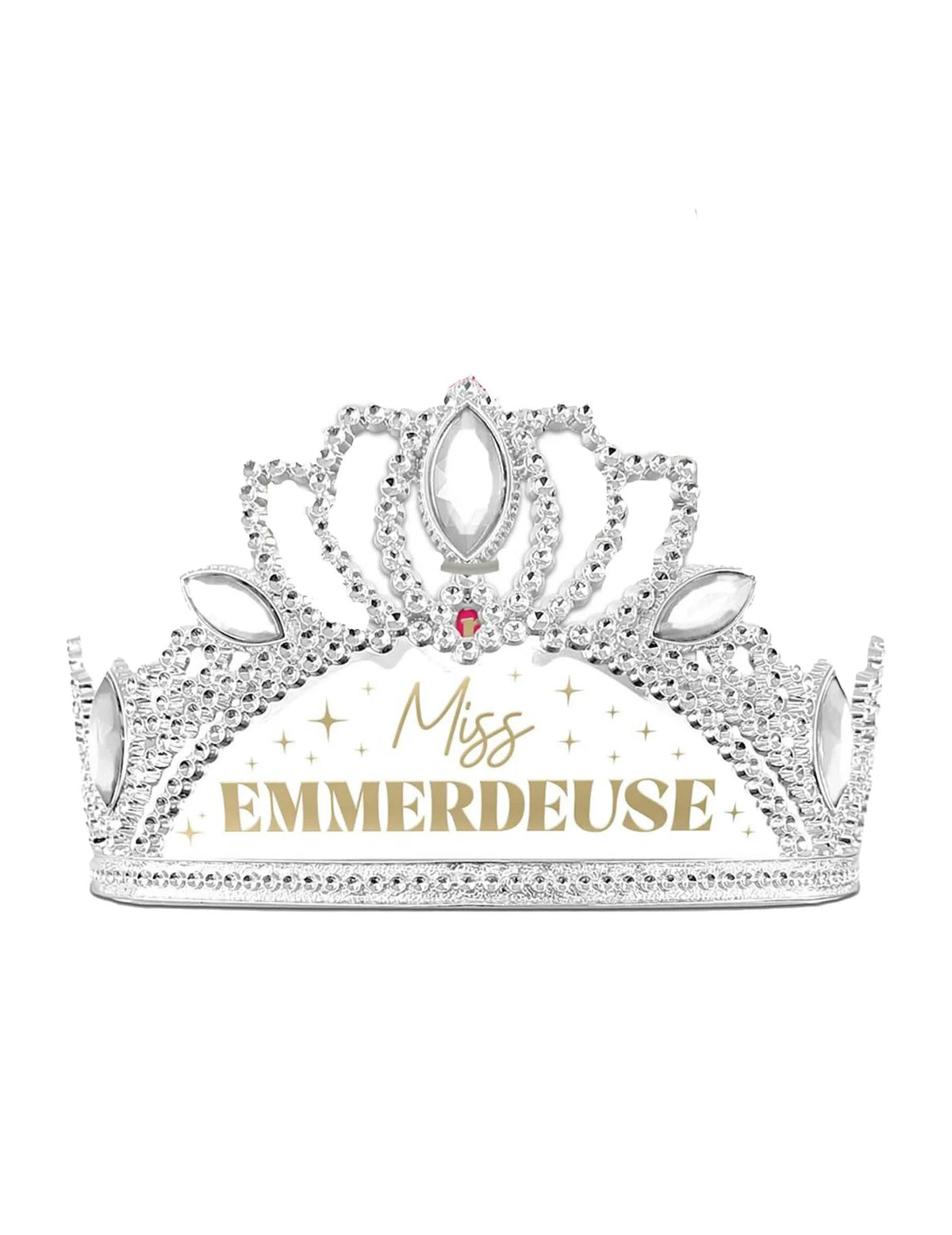 Detail diadému setu doplňky miss emmerdeuse šála a diadém