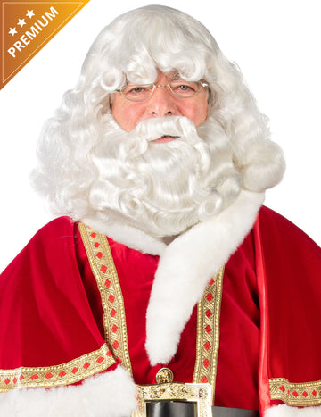 Luxusná sada brady a parochne Santa Claus z Laponska