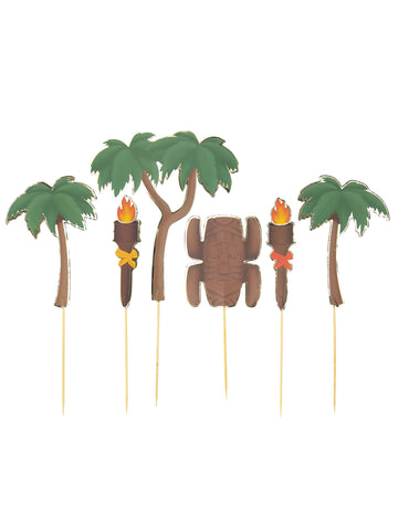 Sada 6 ozdob na dort s motivem dobrodruha