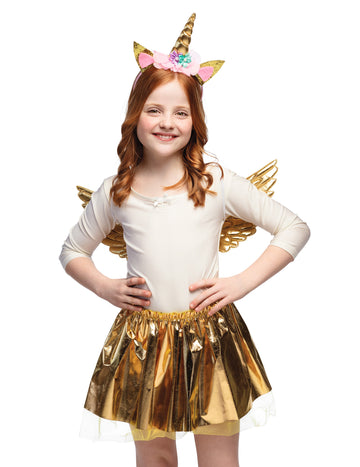 Dětská zlatá sada jednorožců