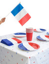 Set décoration de table supporter France pour supporters bleu blanc rouge