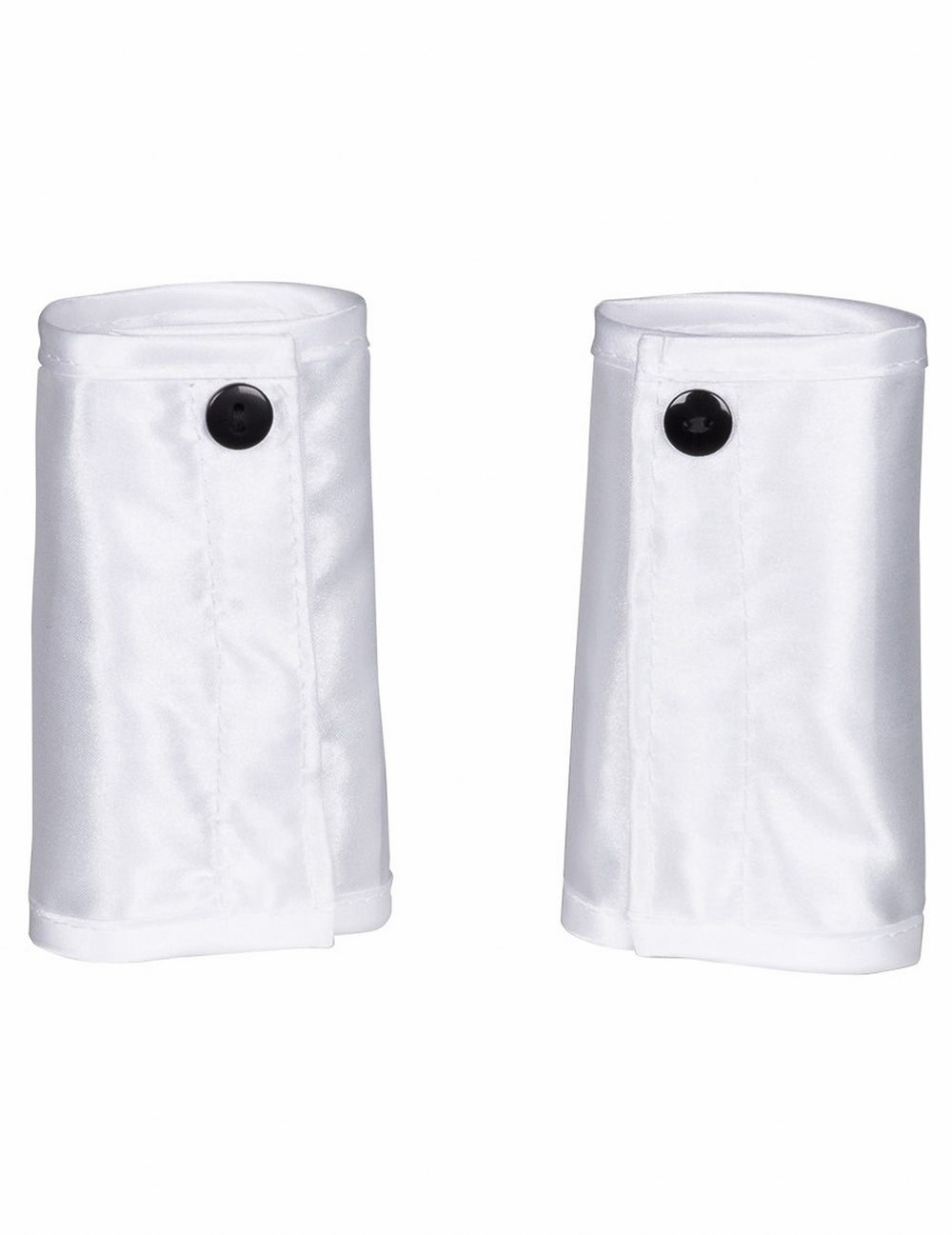Manchettes blanches à boutons noirs du set lapin sexy pour adulte