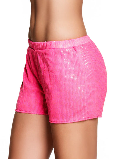 Fluo fluo růže flitry Shorty