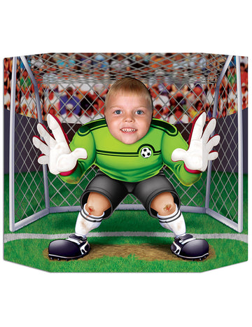 Passe-tête gardien de but pour enfant vert et noir