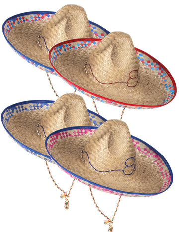 Mexické slaměné sombrero pro dospělé