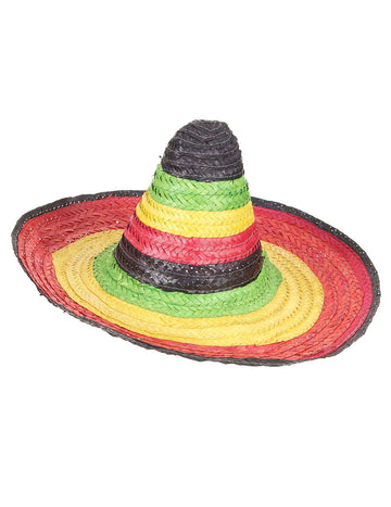 Mexická vícebarevná hranice Sombrero a dospělá černá špička