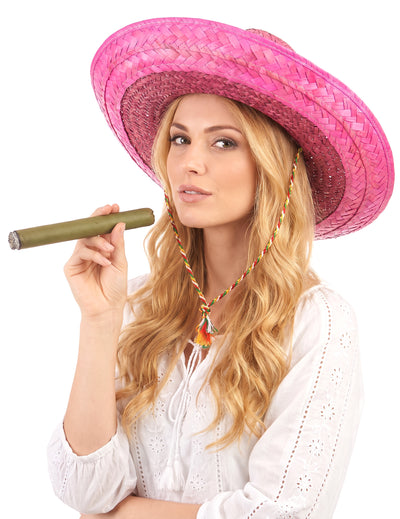 Růžové mexické sombrero pro dospělé