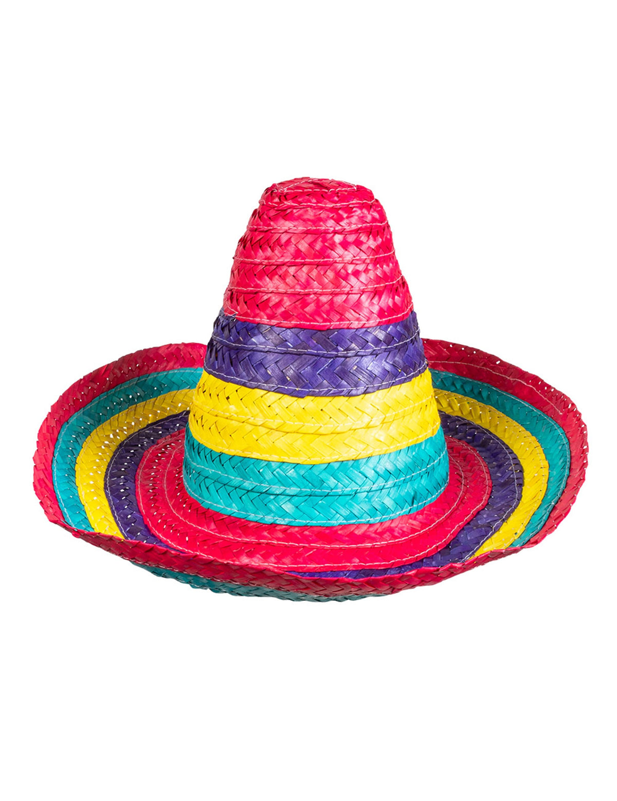 Vue de profil du sombrero multicolore pour enfant
