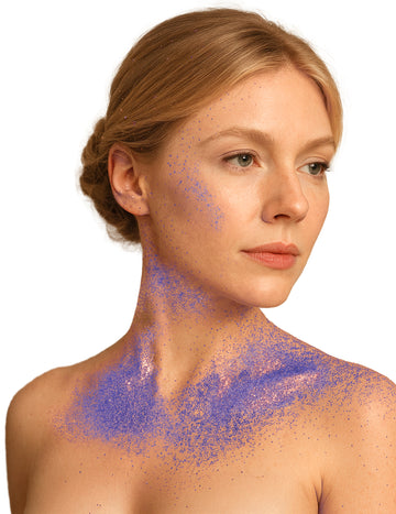 Tělový sprej s modrým třpytem 75ml