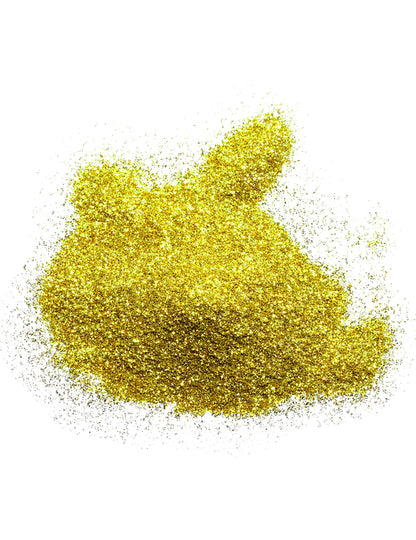 Gelbes Körperglitzerspray 75 ml