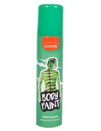 Spray corps et cheveux maquillage pour adulte vert lézard