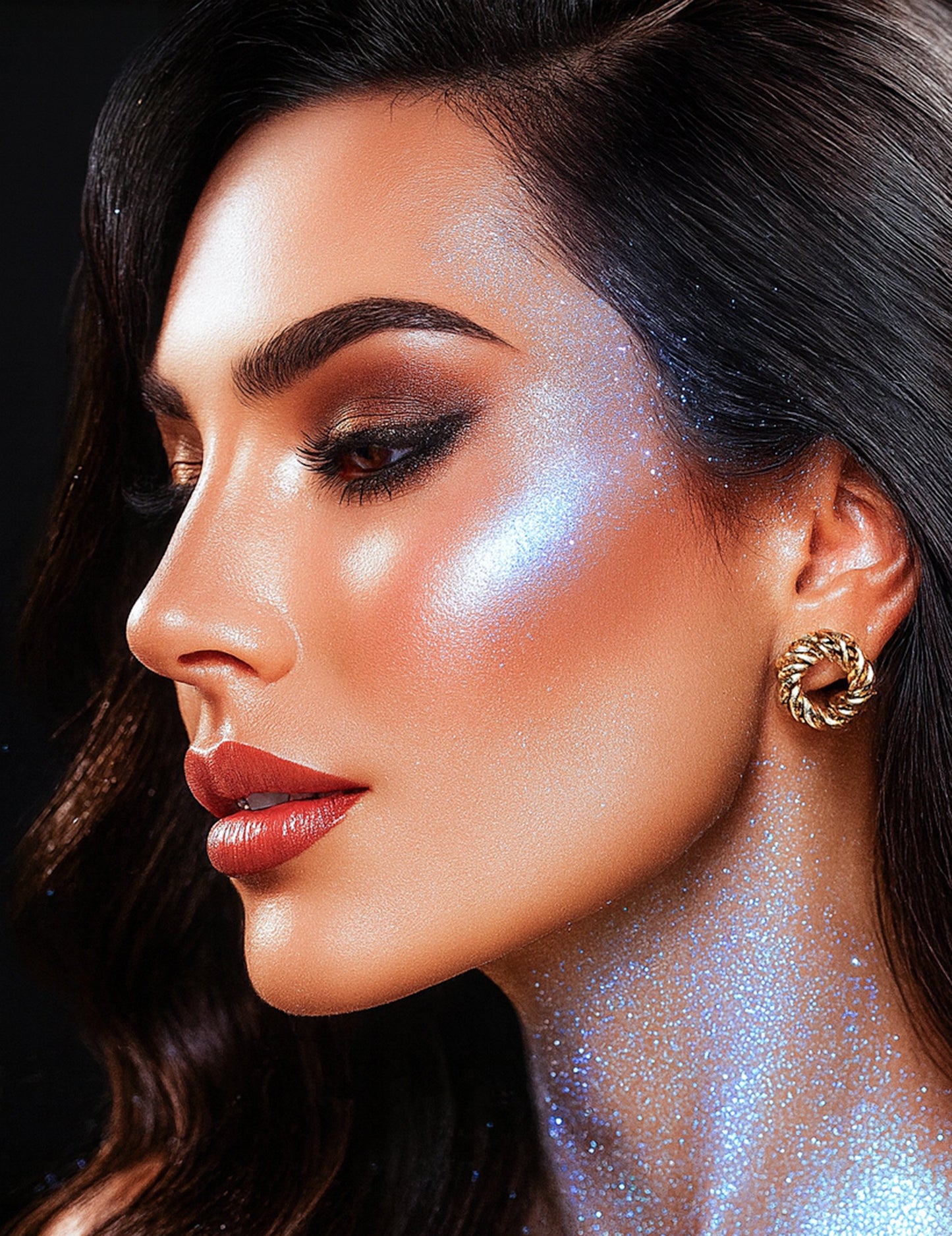 Holografický třpytivý práškový sprej Si si la paillette 15 ml 