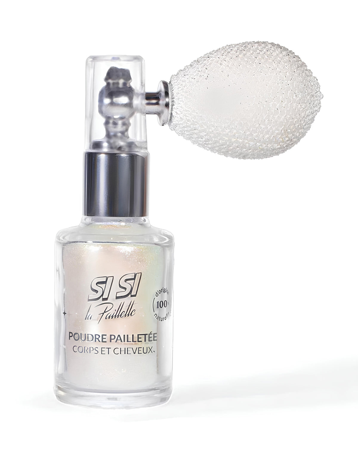 Spray poudre pailleté Si si la paillette pour corps et cheveux holographique