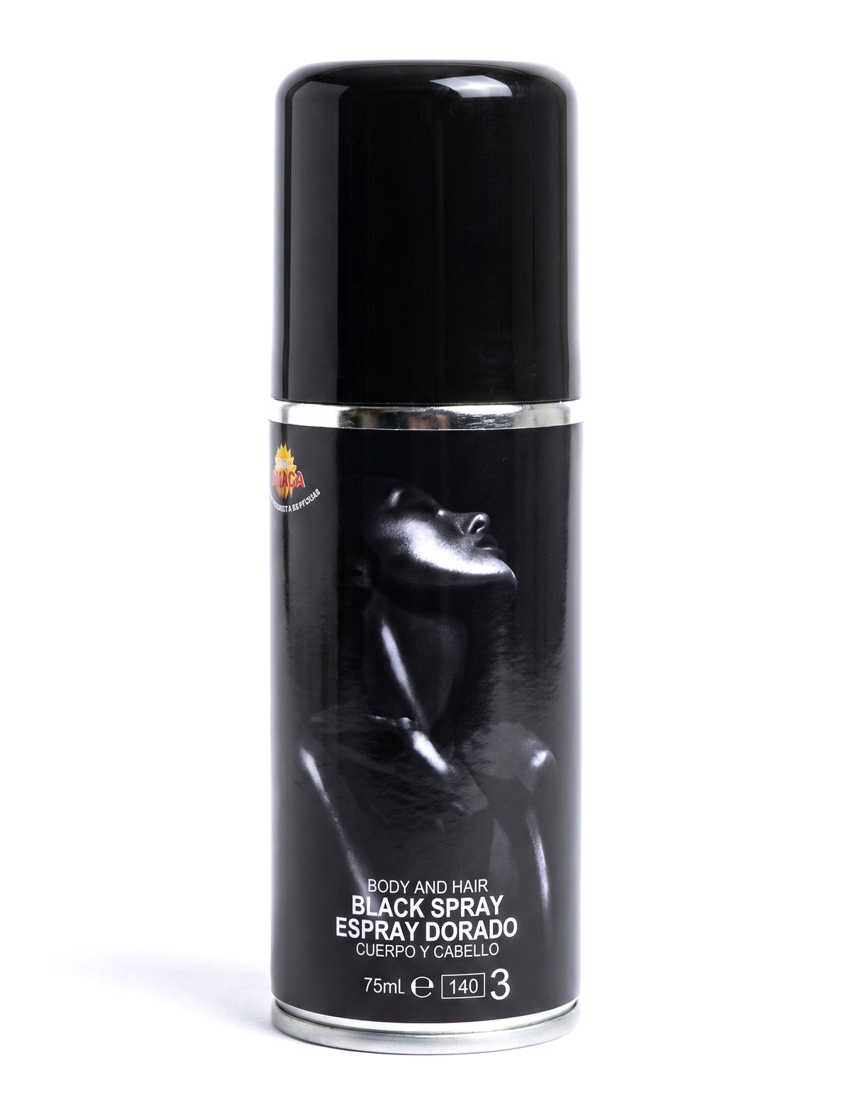 Černý třpytivý tělový sprej 75ml