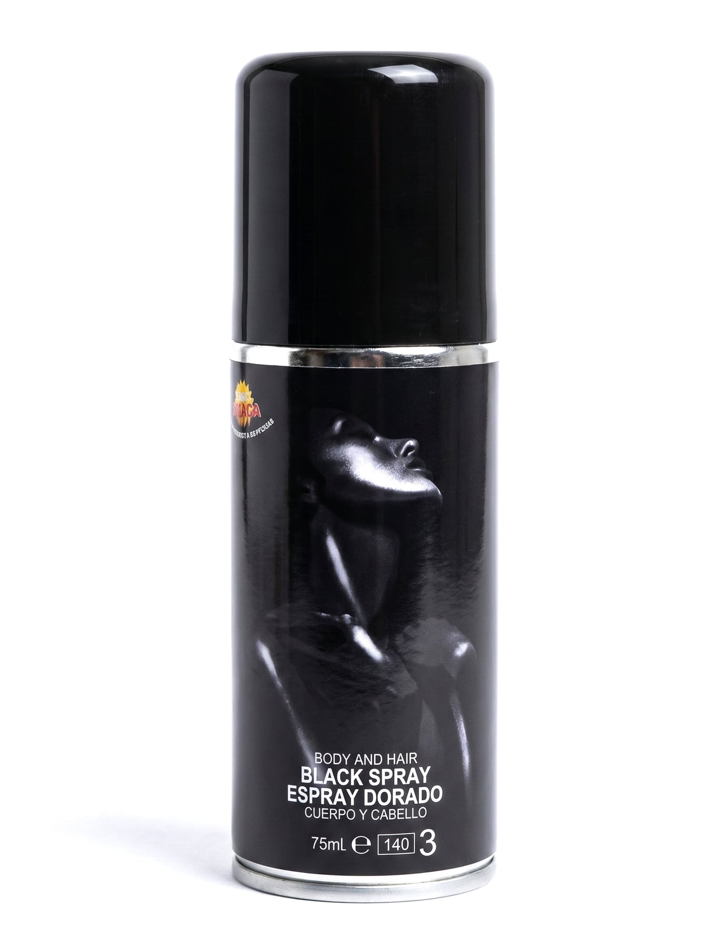 Černý třpytivý tělový sprej 75ml